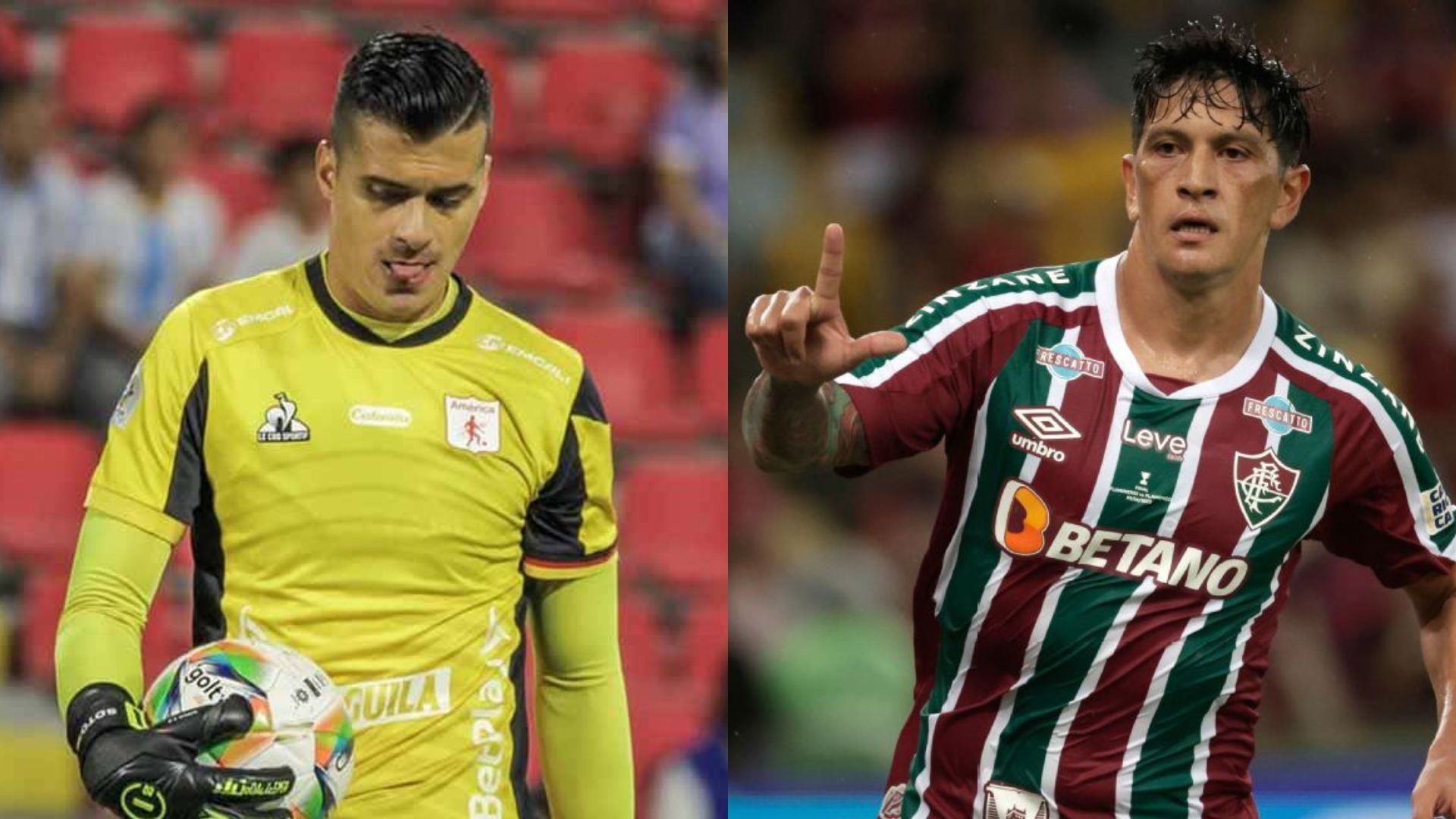 Jorge Soto y Germán Cano se enfrentan en el duelo América vs Fluminense