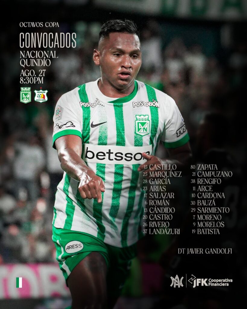 Convocatoria de Atlético Nacional